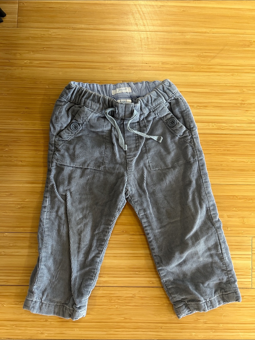 Jacadi Kids Corduroy Pull-On Pants - 18m Slate Blue